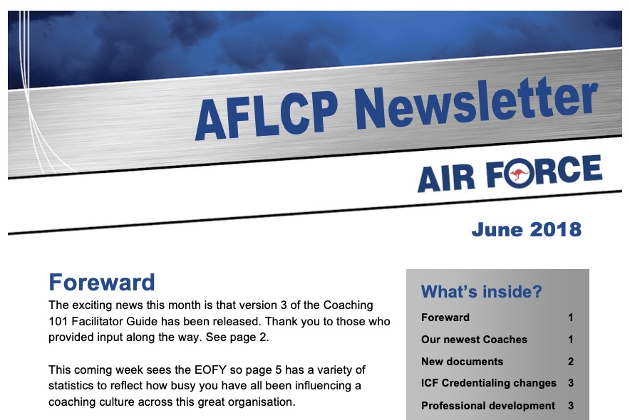 Air Force Newsletter
