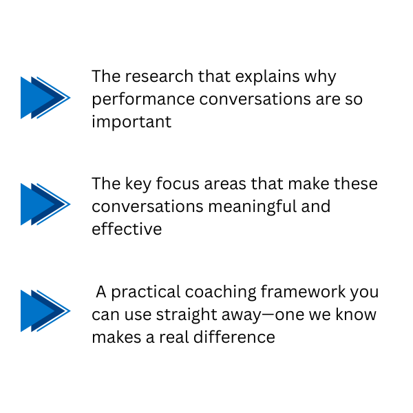 performance conversations take aways performance conversations