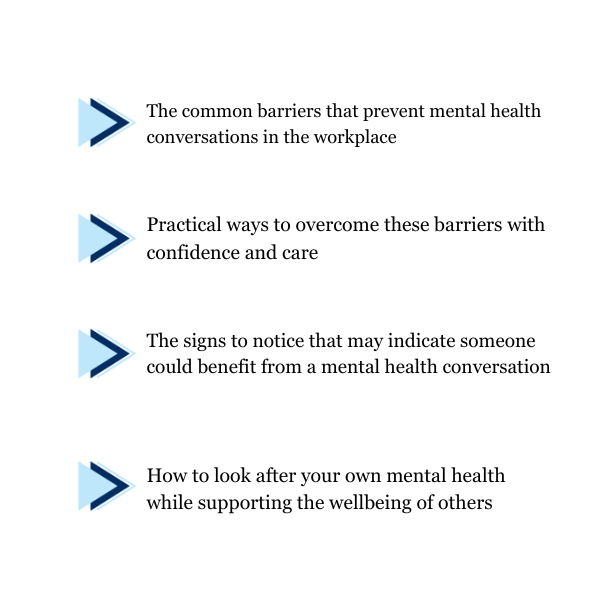 Bullets Overcoming the barriers to mental health conversations